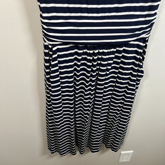 Boden Amelie Jersey Dress Size 6 Navy Blue Stripes Preppy Twee Work Teacher - Picture 7 of 10